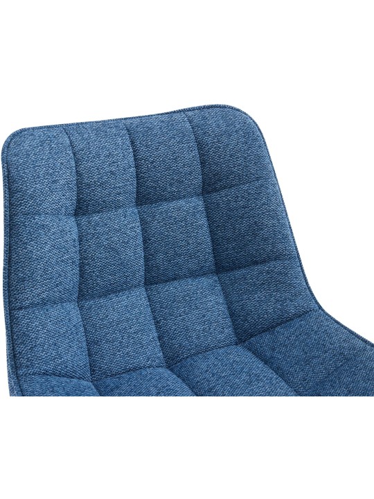 Sada 2 barových stoličiek Dartford látka, modrá