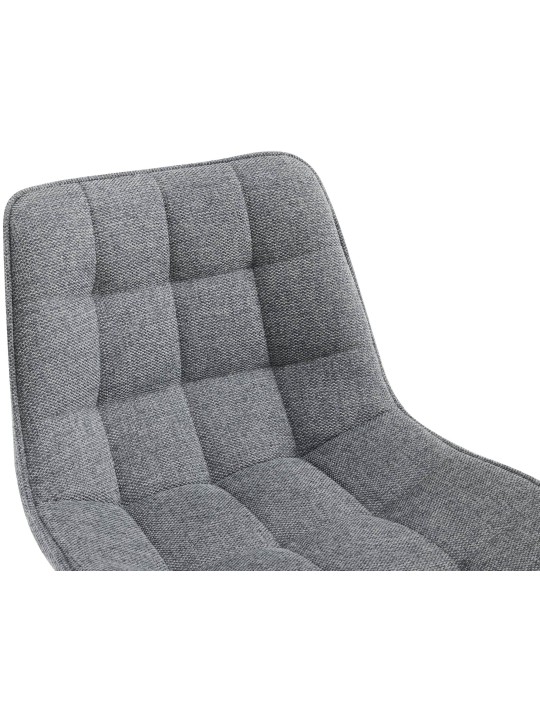 Sada 2 barových stoličiek Dartford látka, sivá