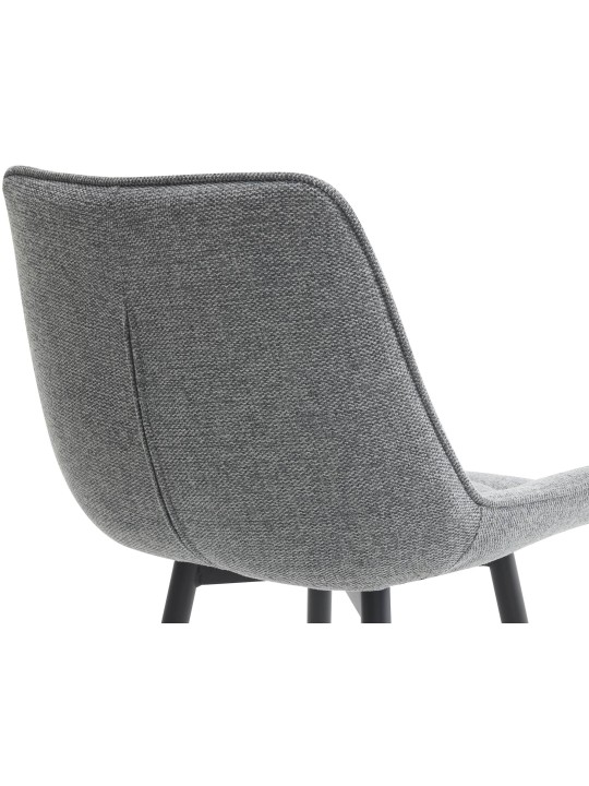 Sada 2 barových stoličiek Dartford látka, sivá