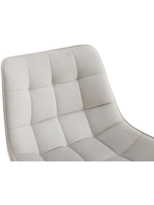 Sada 2 barových stoličiek Dartford velvet, sivá