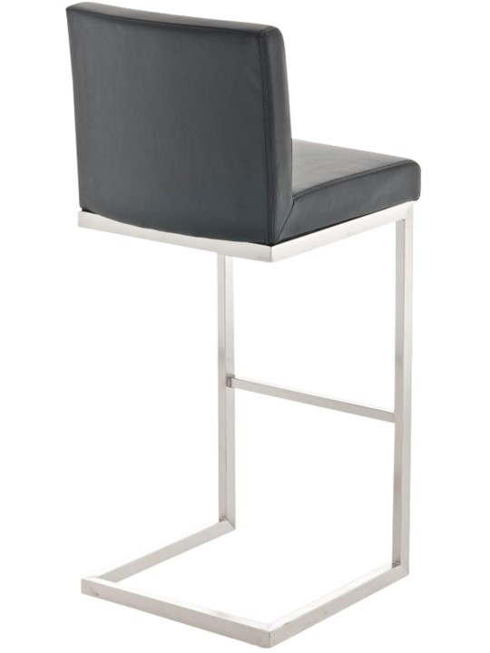 Sada 2 barových stoličiek Paros z umelej kože, čierna