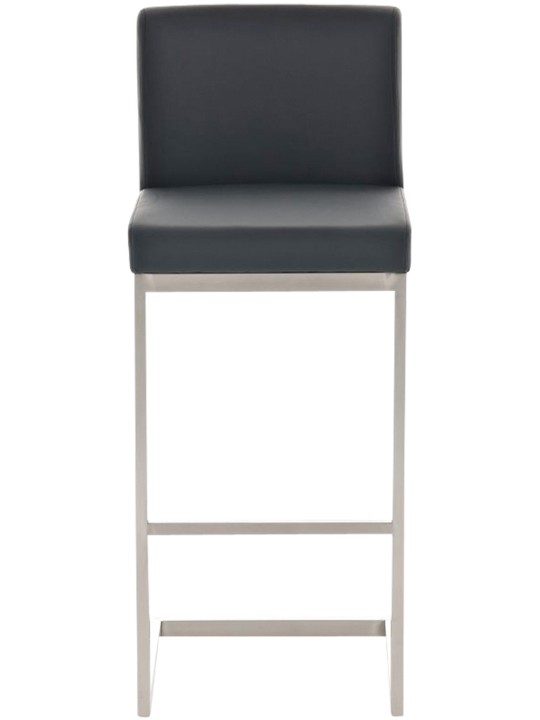 Sada 2 barových stoličiek Paros z umelej kože, čierna