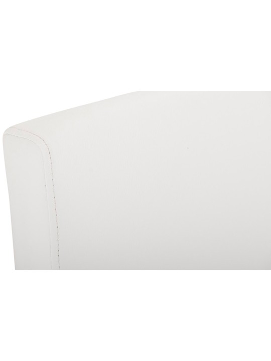 Sada 2 barových stoličiek Paros z umelej kože, biela