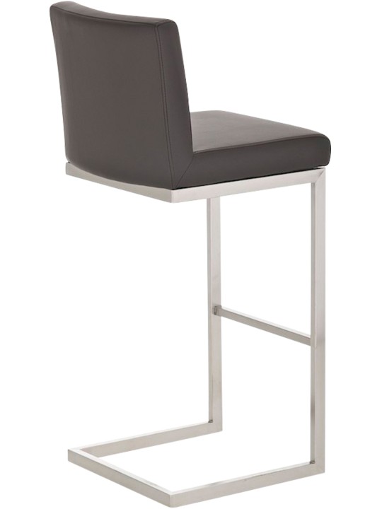 Sada 2 barových stoličiek Paros z umelej kože, hnedá