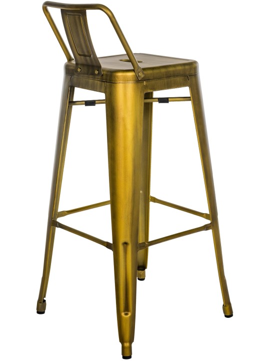 Sada 2 barových stoličiek Mason, zlatá