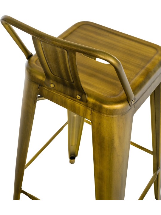 Sada 2 barových stoličiek Mason, zlatá