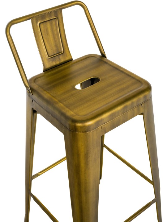 Sada 4 barových stoličiek Mason, zlatá