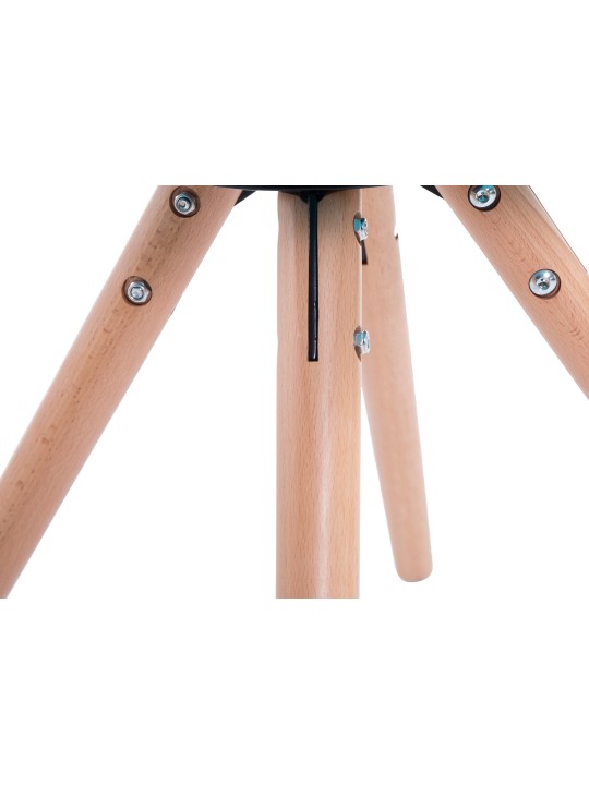 Stolička pre návštevníkov Laval Natura okrúhla, hnedá