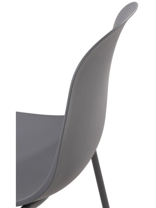 Stolička Hardin, tmavosivá