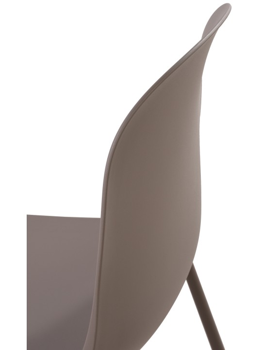 Stolička Hardin, šedohnedá