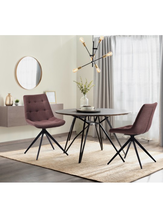 Jedálenská stolička Merna látka, hnedá