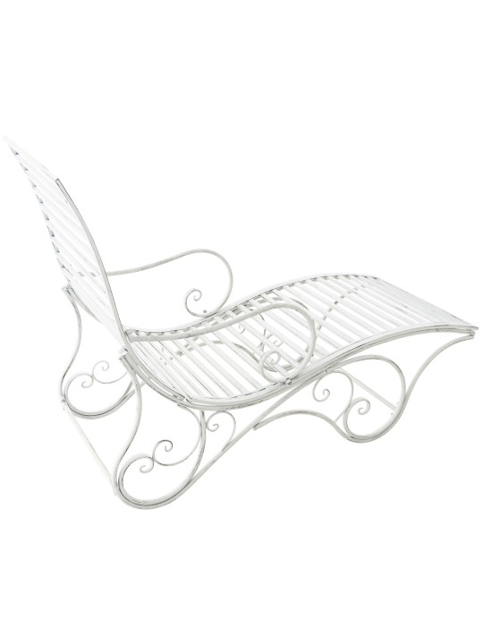 Záhradné ležadlo Amiens, antická biela