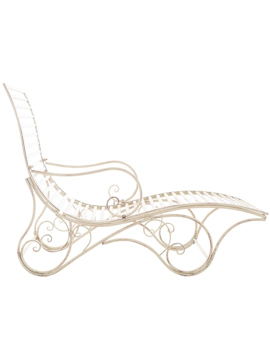 Záhradné ležadlo Amiens, antická krémová