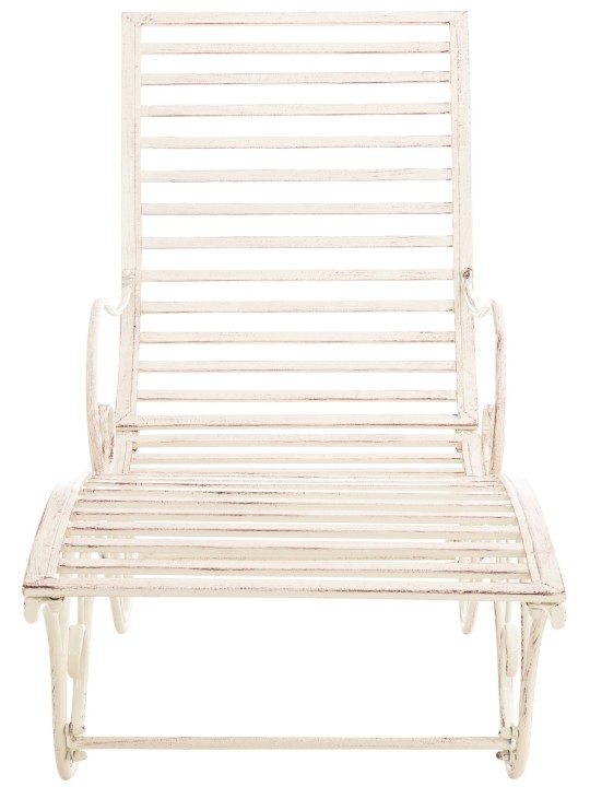 Záhradné ležadlo Amiens, antická krémová