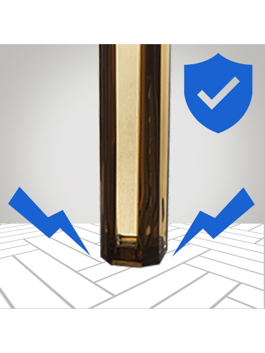 Barová stolička Fox, priehľadná, jantárová