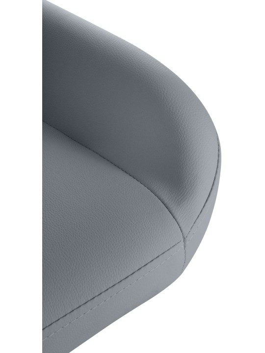 Barová stolička Braga Gold z umelej kože, sivá