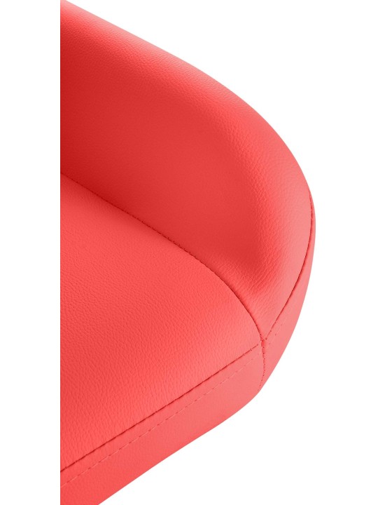 Barová stolička Braga Gold z umelej kože, červená