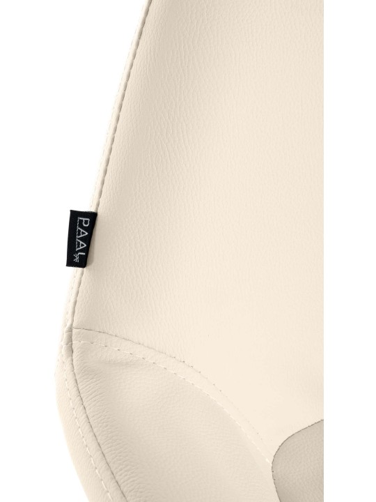 Barová stolička Braga Gold z umelej kože, krémová