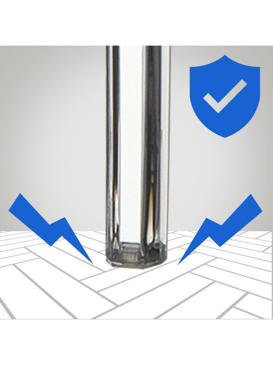 Sada 2 barových stoličiek Fox, priehľadná