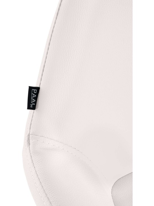 Sada 2 barových stoličiek Braga zlatá umelá koža, biela