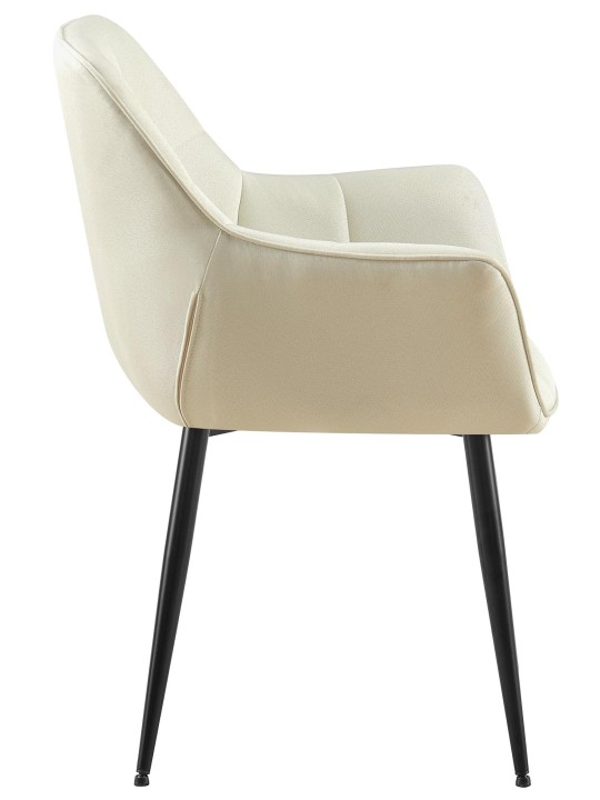 Jedálenská stolička Roseville látka, krémová