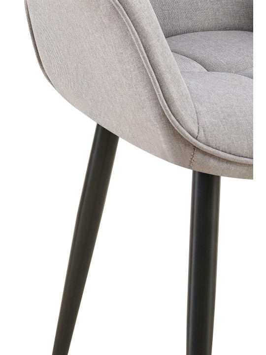 Jedálenská stolička Roseville látka, sivá