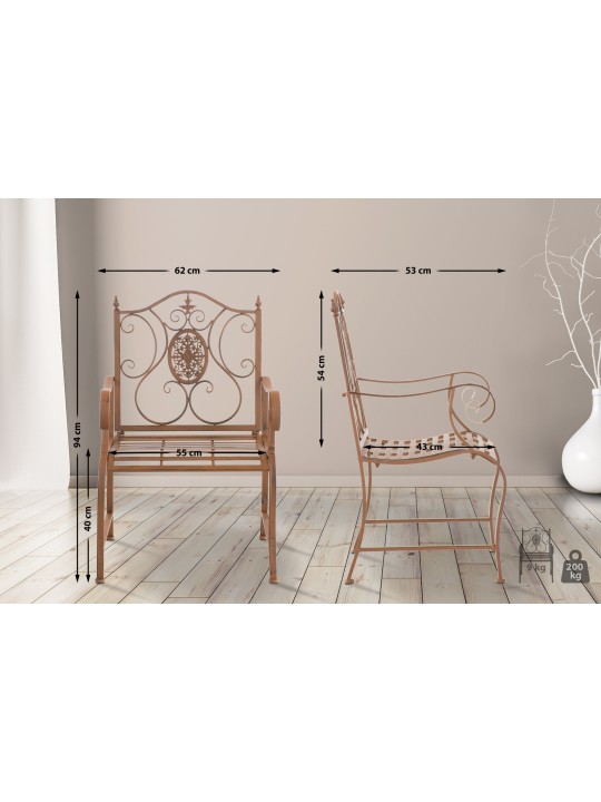 Stolička Pandžáb, antická hnedá