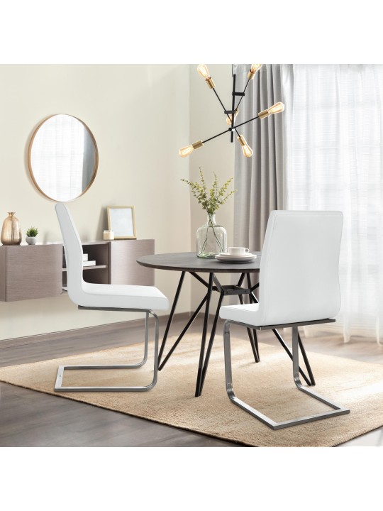 Jedálenská stolička Belfort, biela Jedálenská stolička Belfort, biela