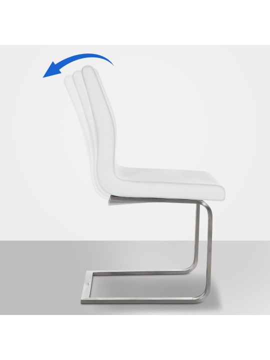 Jedálenská stolička Belfort, biela Jedálenská stolička Belfort, biela