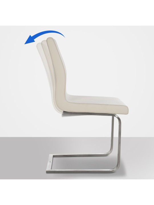 Jedálenská stolička Belfort, krémová