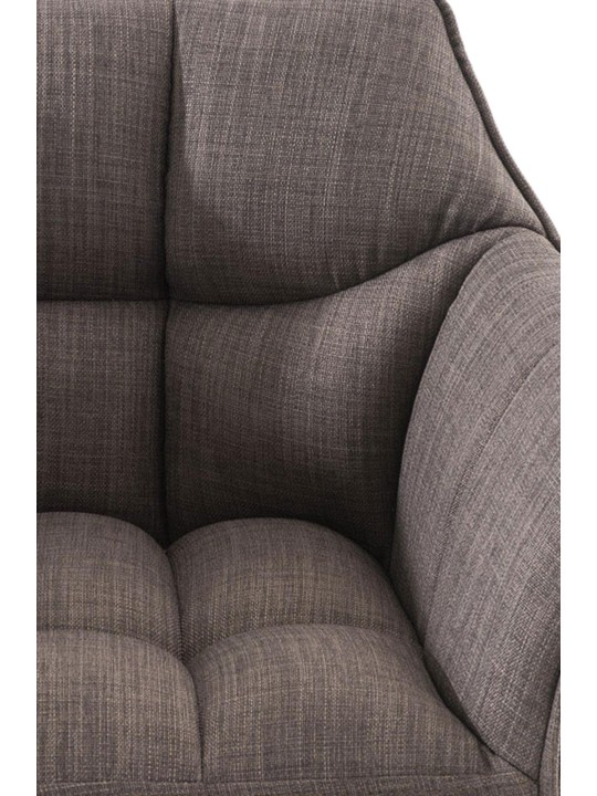 Barová stolička Damaso B látka, sivá