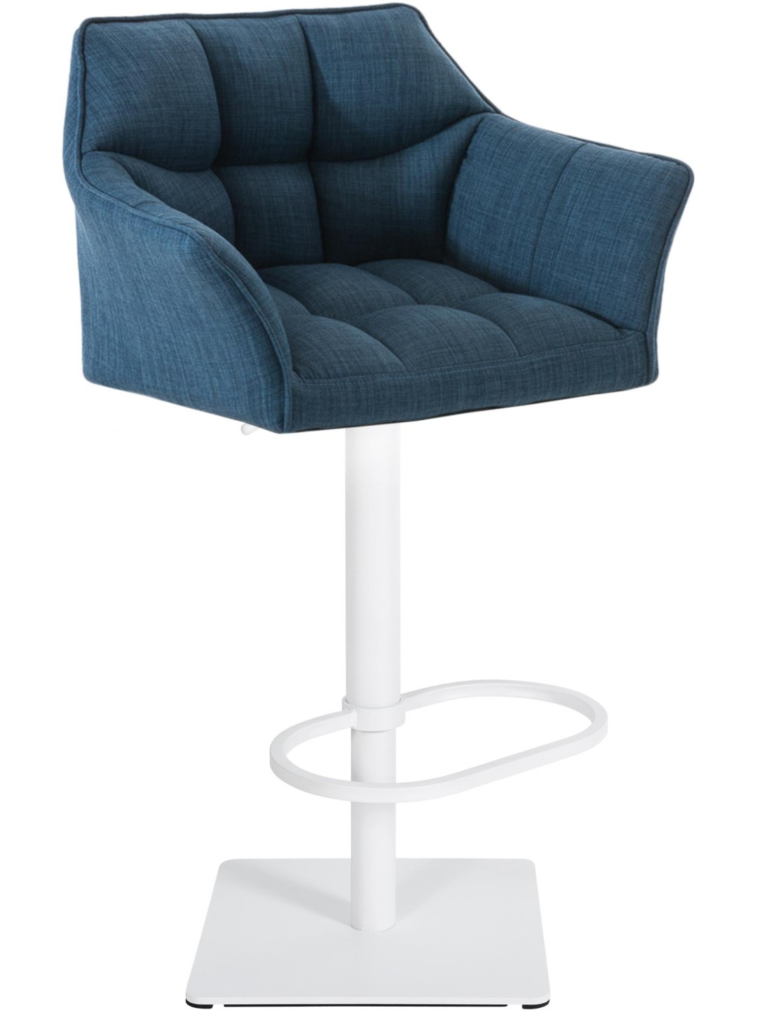 Barová stolička Damaso W látka, modrá