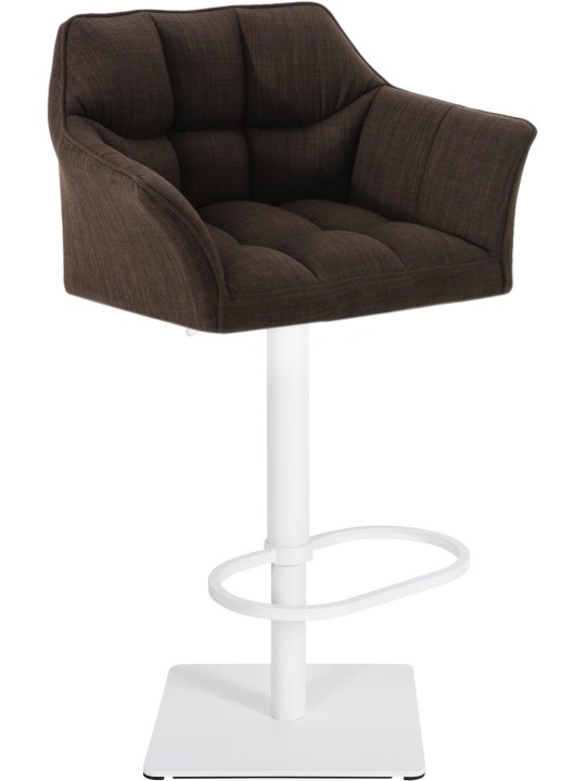 Barová stolička Damaso W látka, hnedá