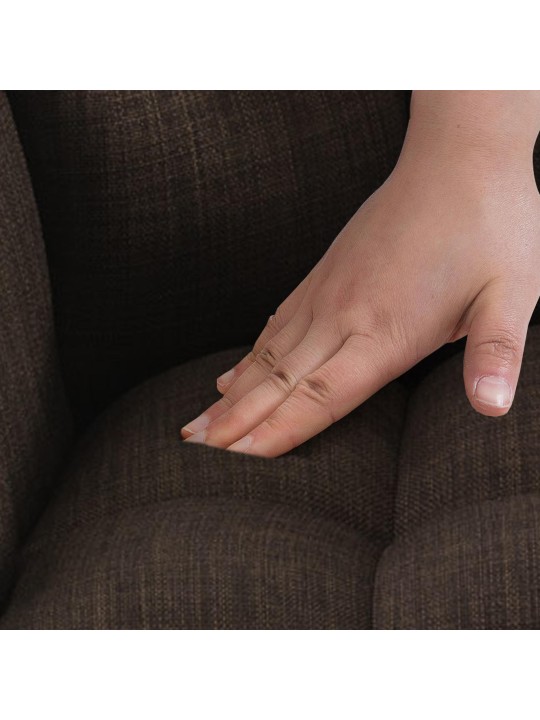 Barová stolička Damaso W látka, hnedá