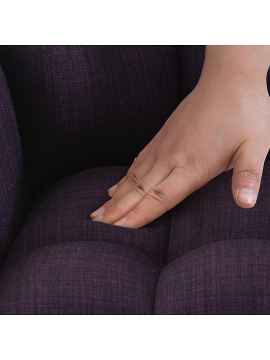 Barová stolička Damaso W látka, fialová