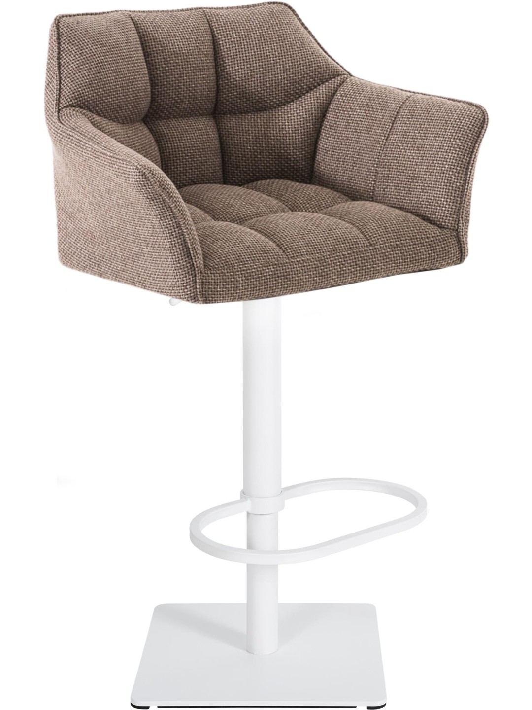 Barová stolička Damaso W látka, terakotovo hnedá