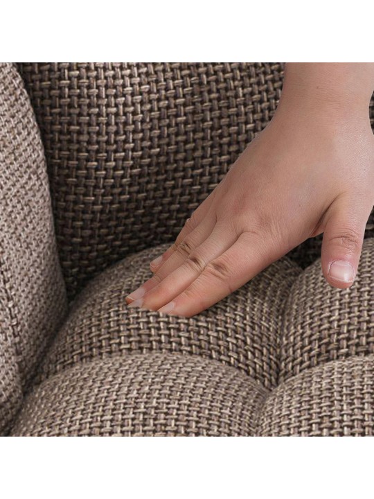 Sada 2 barových stoličiek Damaso látka, terakotovo hnedá