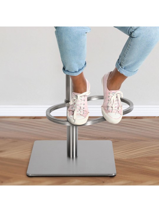 Sada 2 barových stoličiek Damaso látka nerez, tmavosivá