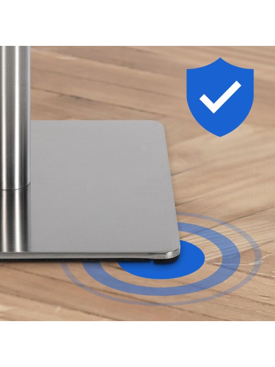 Sada 2 barových stoličiek Damaso látka nerez, slonová kosť