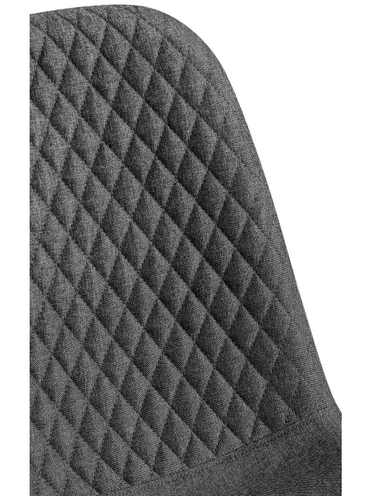 Sada 4 stoličiek látka Giverny, tmavosivá