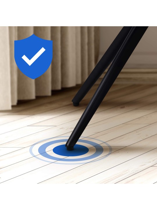 Zamatová jedálenská stolička Merna, hnedá