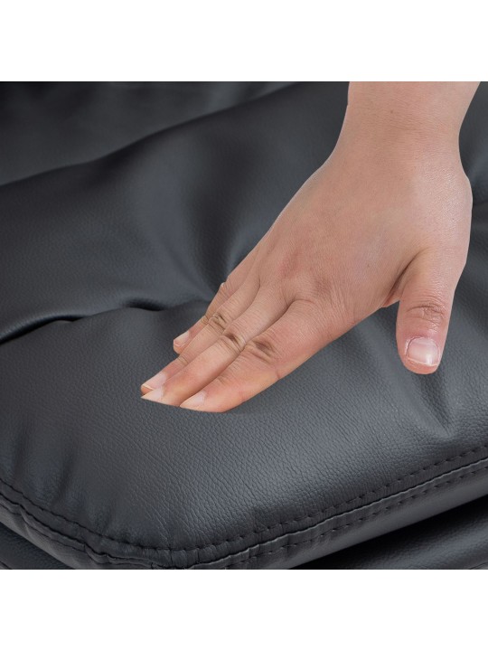 Sada 2 barových stoličiek Damar umelá koža chróm, čierna