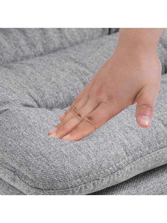 Sada 2 barových stoličiek Damar látka, sivá