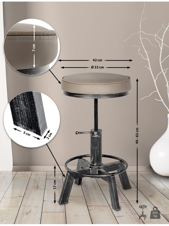 Stolička Destin, antické striebro