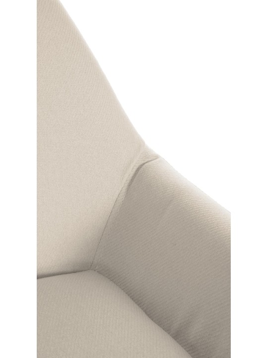 Sada 2 barových stoličiek Braga Gold Fabric, krémová