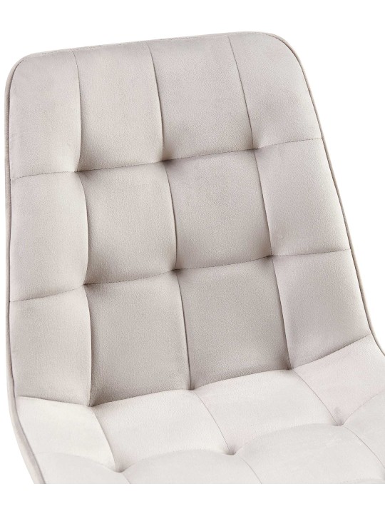 Zamatová jedálenská stolička Gifford, sivá