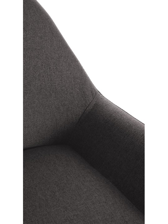 Sada 2 barových stoličiek Braga Gold Fabric, tmavosivá