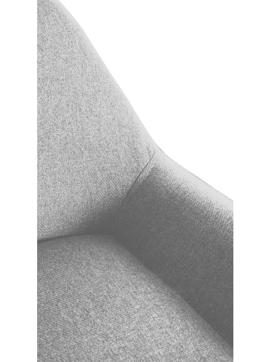 Sada 2 barových stoličiek Braga Gold Fabric, sivá