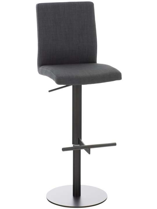 Barová stolička Cadiz látka, tmavosivá