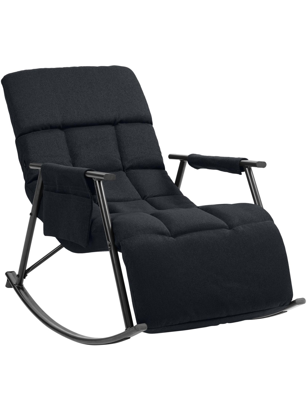 Hojdacie kreslo Cathy látka, čierna